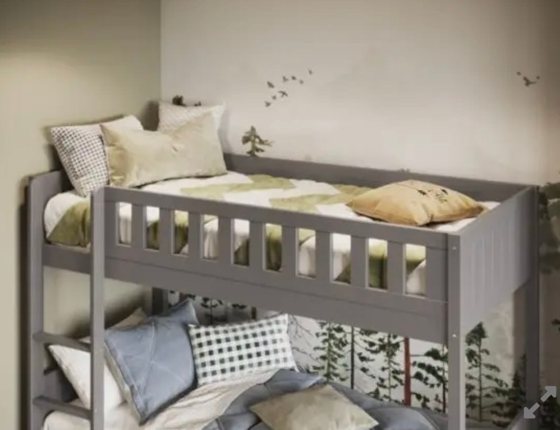 Wooden bunk bed