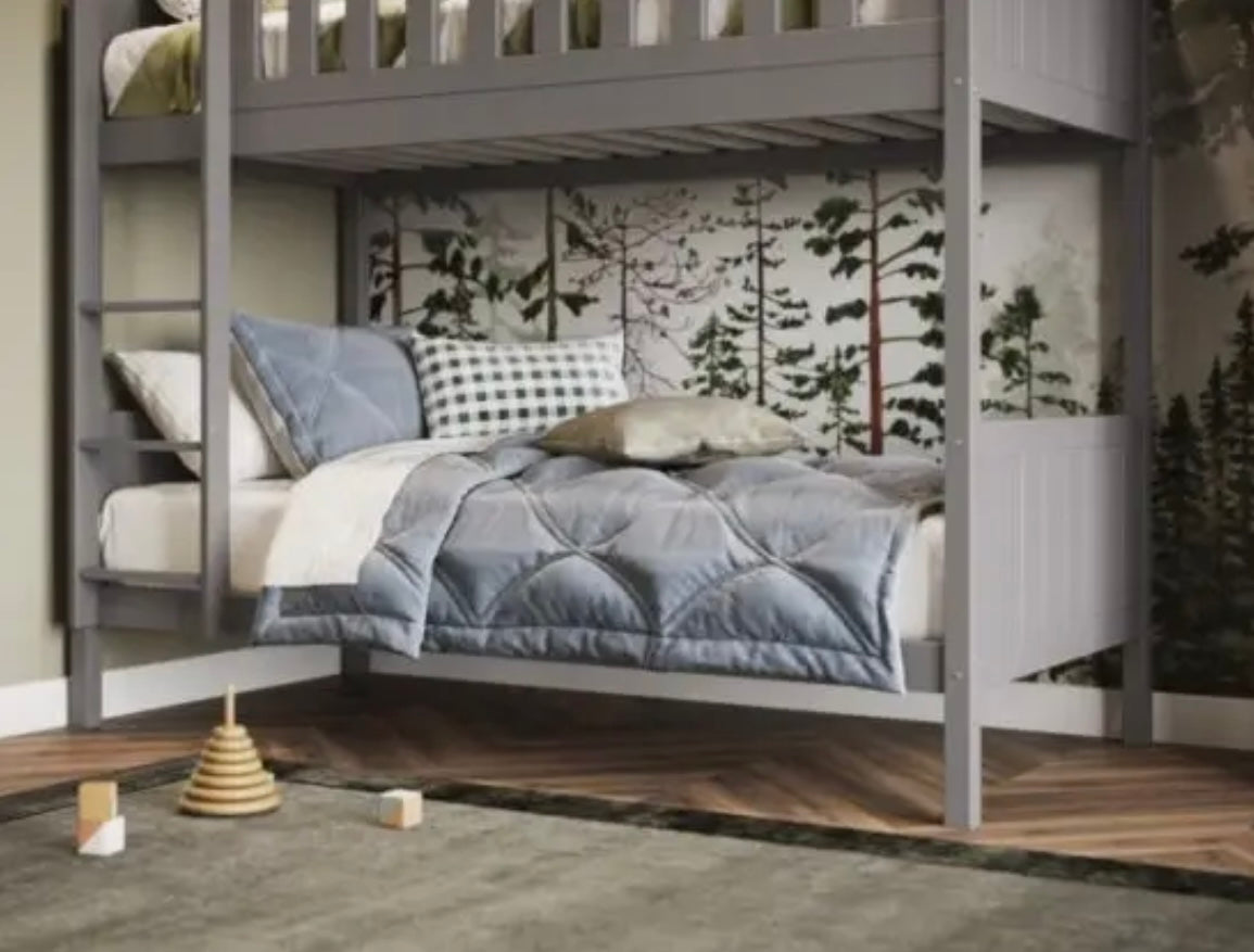 Wooden bunk bed