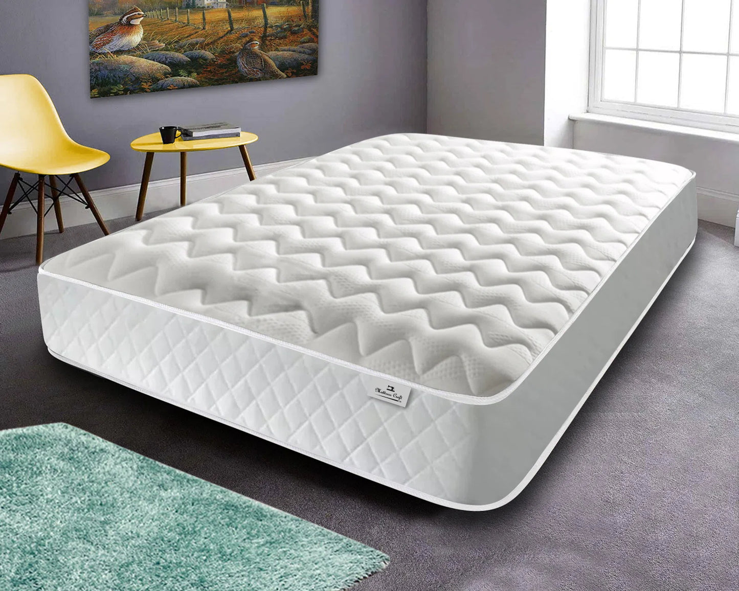 Open coil memory foam mattress