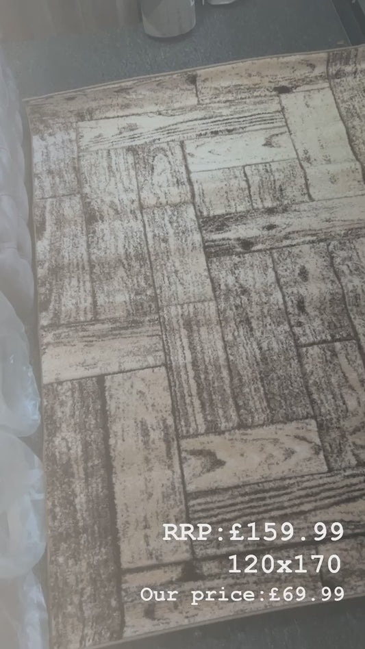 WOODEN EFFECT RUG